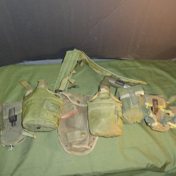 XL VIETNAM ERA LC-1 LOAD CARRYING SUSPENDERS ALICE CLIP OD GREEN LBE RIG LD 3544 - Picture 11 of 16